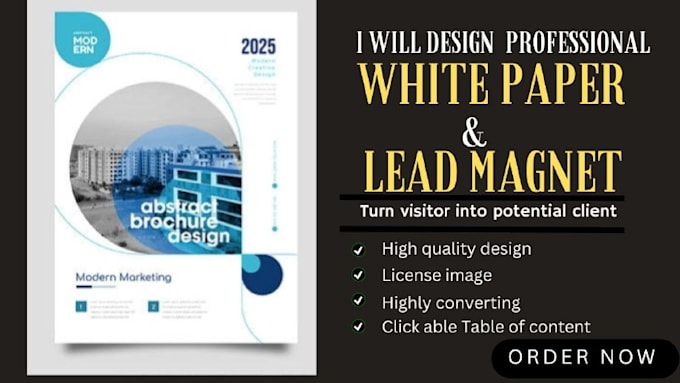 Gig Preview - Write and design quality white paper, brochure design, journals, workbook, ebook