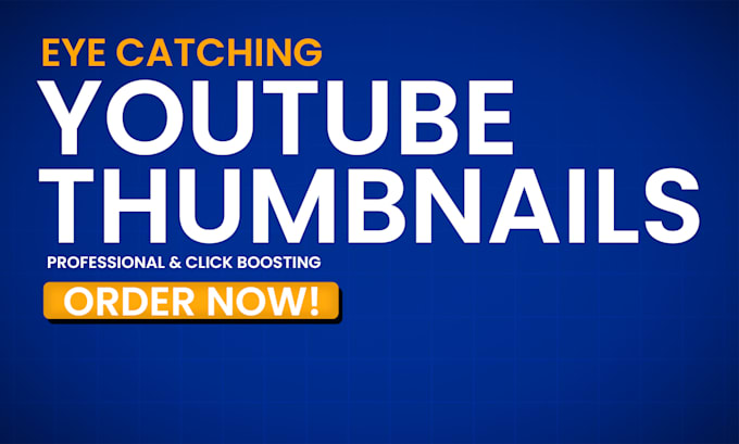 Gig Preview - Design eyecatching youtube thumbnails that boost your clicks