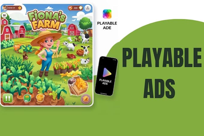 Gig Preview - Create playable ads and 2d mobile game trailers for all platforms apps