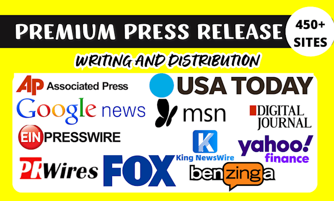 Gig Preview - Do professional premium press release writing and press release distribution