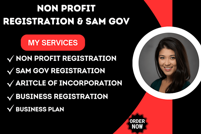 Gig Preview - Do sam gov, non profit  business registration, get cage code, 501c3,mbe,uei