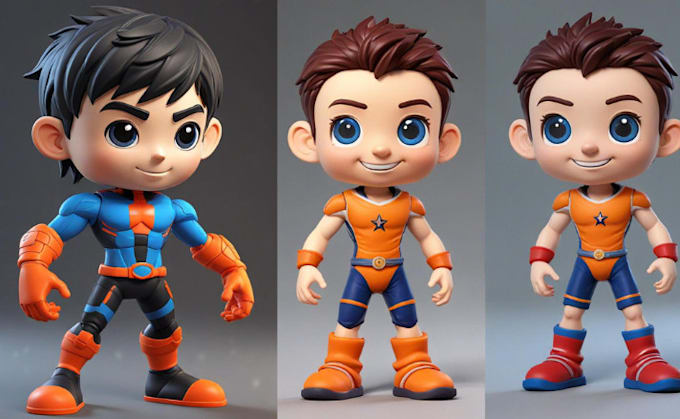 Gig Preview - Do 3d toy model, 3d mascot , funko, doll  and action figure for your image