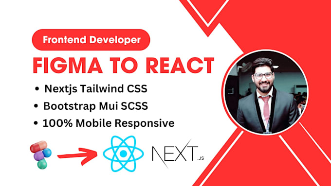 Bestseller - convert figma design to responsive reactjs nextjs app