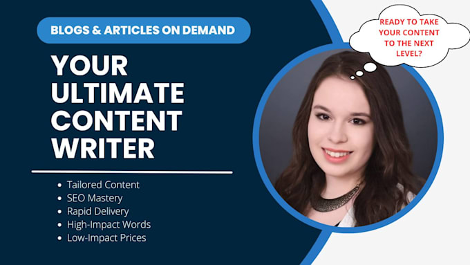 Bestseller - be your ultimate content writer for articles and blogs