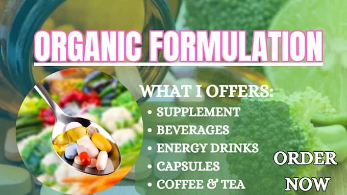 Gig Preview - Formulate food supplement and energy drink