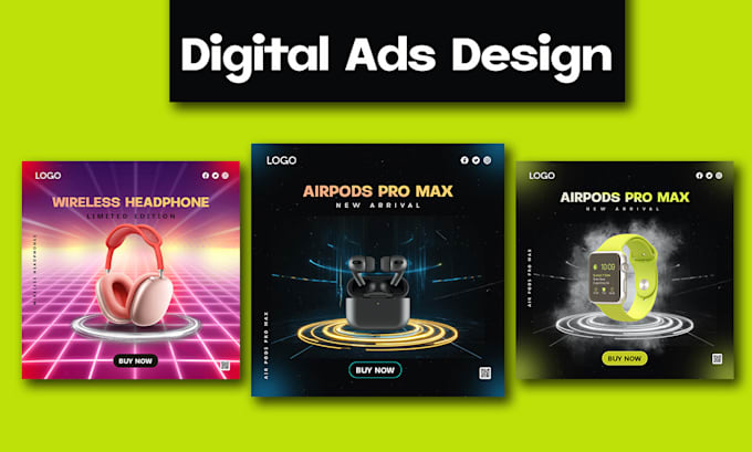 Gig Preview - Design web banners and digital ads design