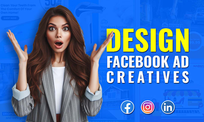 Gig Preview - Do professional facebook ad creatives design