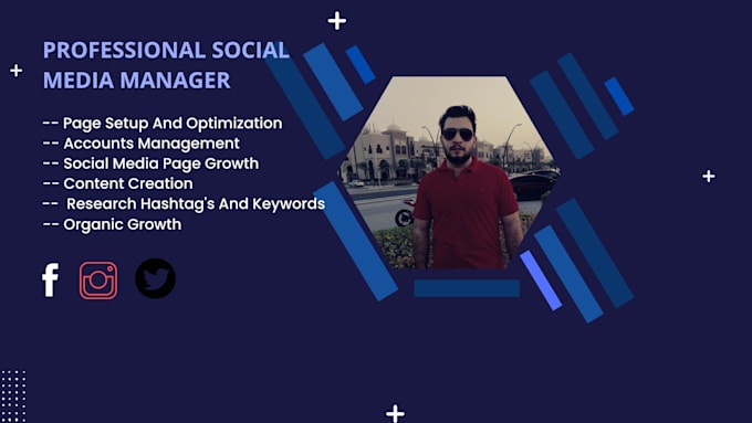 Gig Preview - Your social media manager and content creator