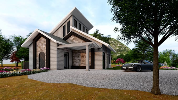 Gig Preview - High quality professional 3d architectural rendering