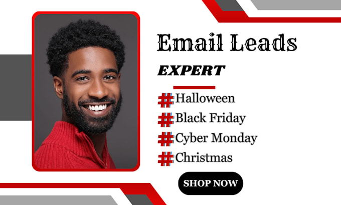 Gig Preview - Generate halloween black friday email leads