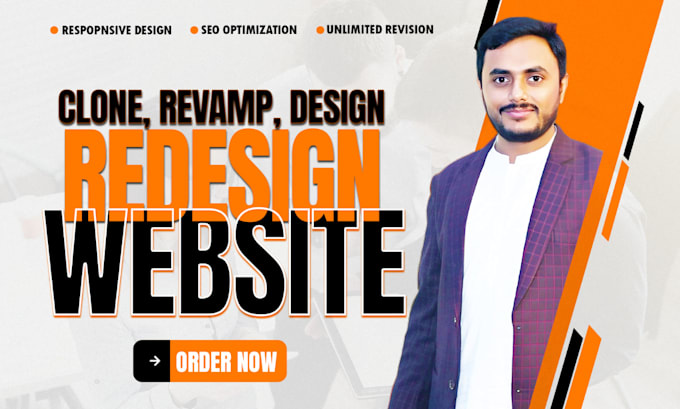 Gig Preview - Design, redesign, clone, and revamp your wordpress website