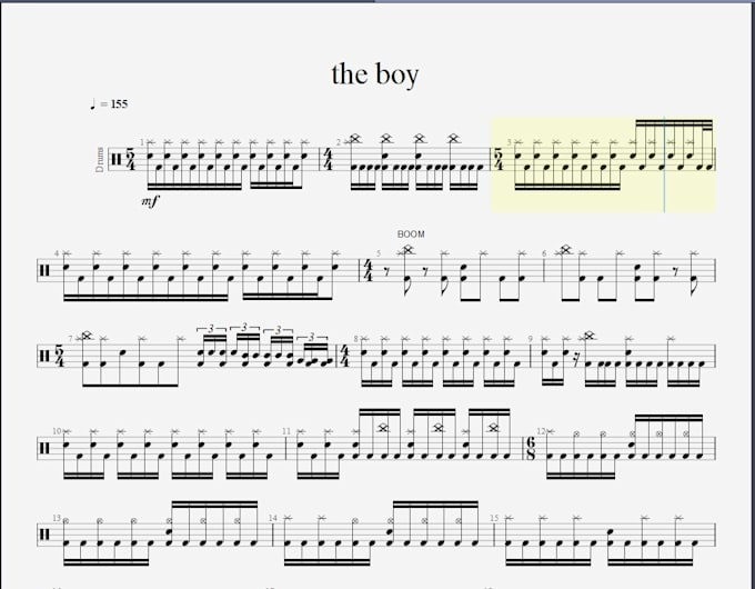 Gig Preview - Transcribe accurate bass or drum tabs for you