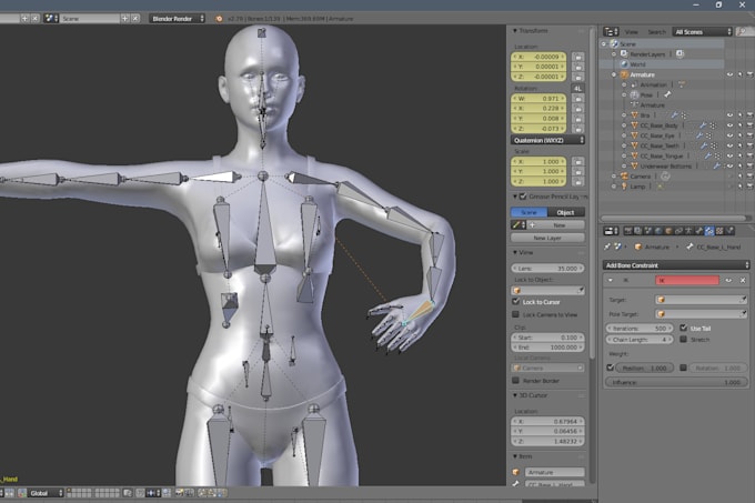 Gig Preview - Rig3d animate,face morph,3d animaze,ik fk rig, fix weight,blendshape,3d rigging