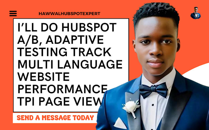 Gig Preview - Do hubspot ab adaptive testing track multi language website performance tpi page