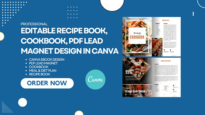 Gig Preview - Write, design canva recipe ebook, cookbook, juice, smoothie, herbal tea recipe