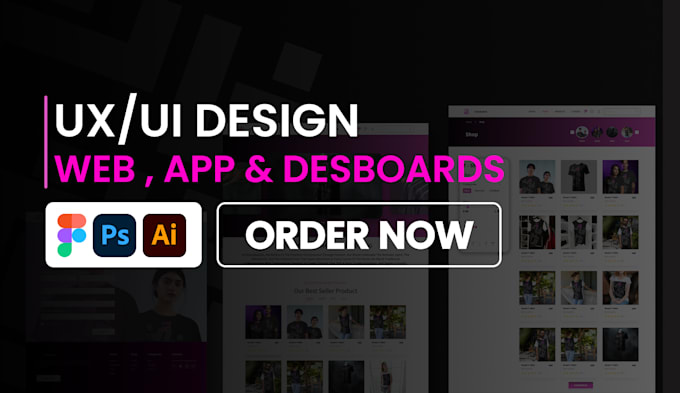 Bestseller - creative modern figma uiux design for apps and websites