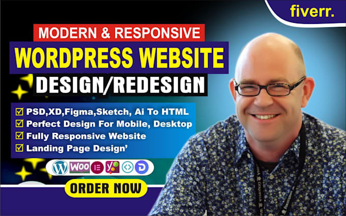 Gig Preview - Build or design responsive wordpress business website or booking wordpress site