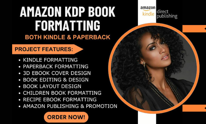 Gig Preview - Publish book on amazon kindle kdp, amazon kdp book publishing, book formatting