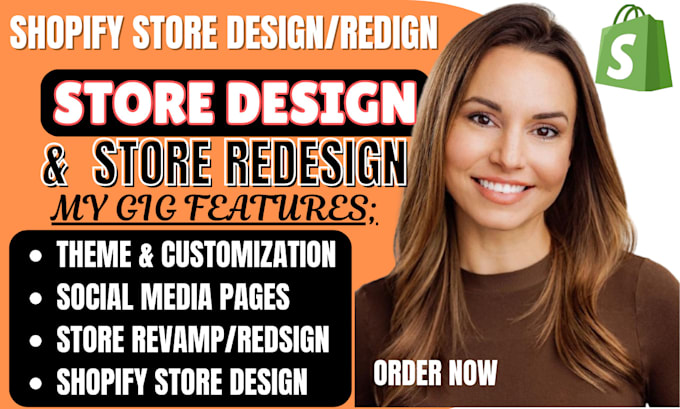 Gig Preview - Completely redesign shopify store, shopify dropshipping, or shopify redesign