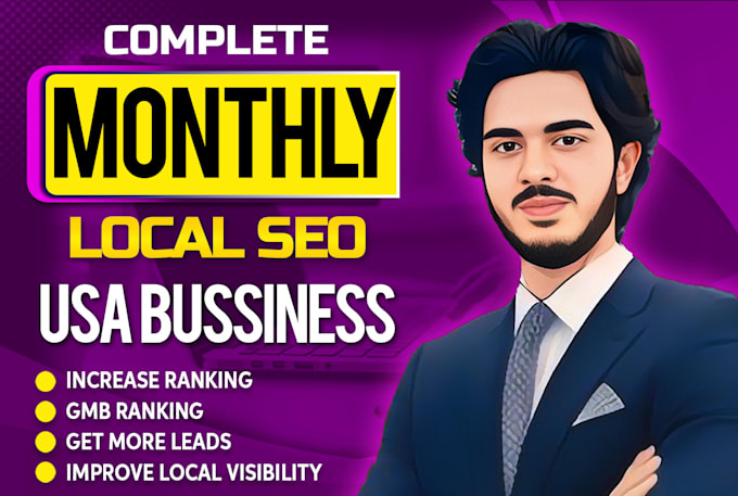 Gig Preview - Rank USA business with monthly local SEO service for gmb ranking