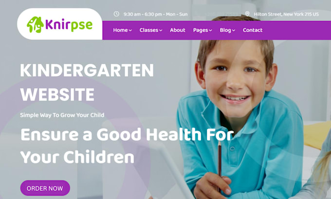 Gig Preview - Create professional kindergarten, preschool, childcare, or daycare website