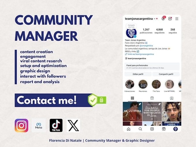 Gig Preview - Be your community manager for music instagram 2025