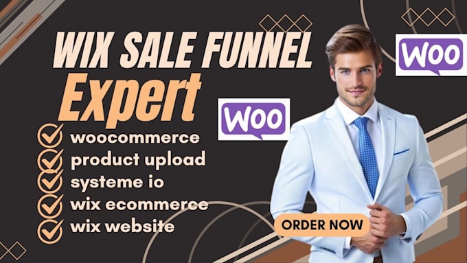 Gig Preview - Do wix landing page wix ecommerce wix sales funnel systeme io sales funnel, wix