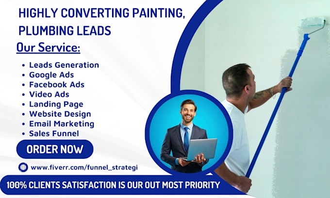 Gig Preview - Generate painting leads, flooring leads, handyman leads, painting leads