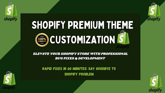 Gig Preview - Install the best shopify premium theme and customization