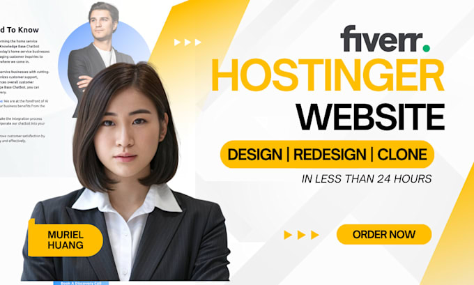 Gig Preview - Hostinger website design, wordpress hostinger seo, hostinger website redesign