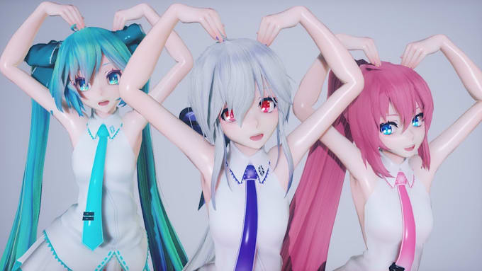 Gig Preview - Create mmd model, 3d model for vrchat, vtuber