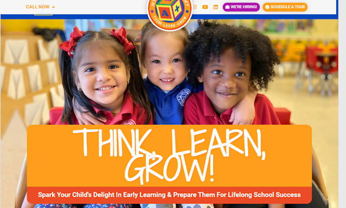 Gig Preview - Build kindergarten website, preschool, nursery, and daycare services website