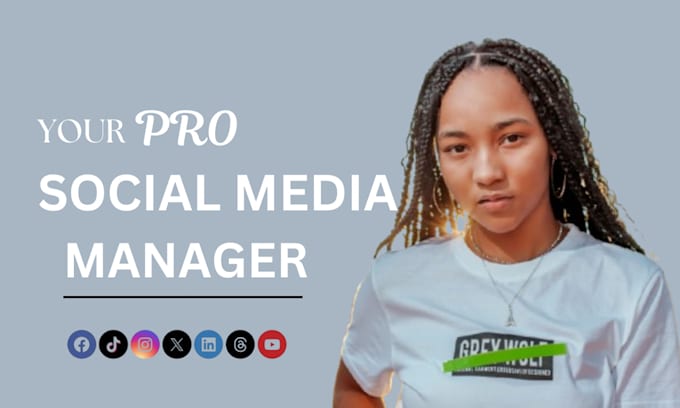 Gig Preview - Be your social media marketing manager and content creator