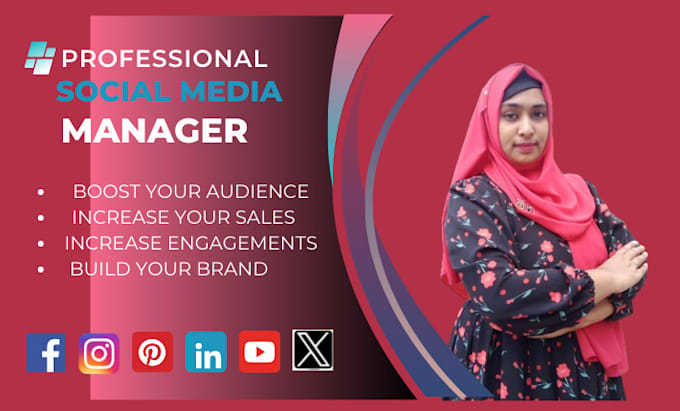 Gig Preview - Be your social media manager and digital marketer