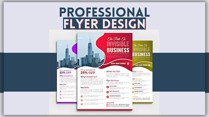 Gig Preview - Create clean and professional real estate business flyer, animated event in 24hr