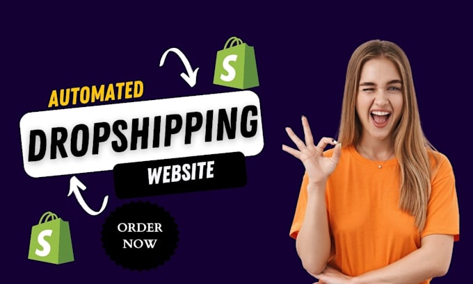 Gig Preview - Build automated shopify dropshipping store, dropshipping store shopify website