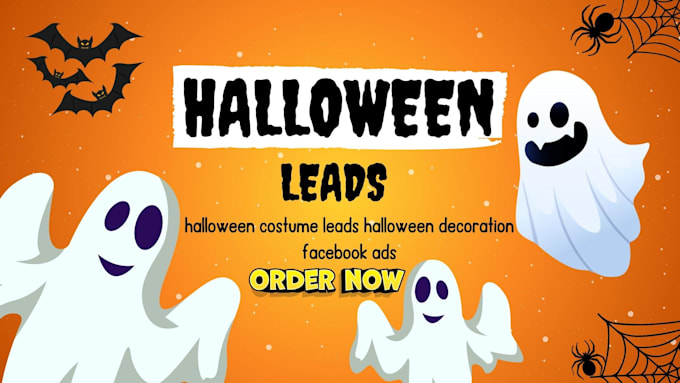 Gig Preview - Generate halloween costume leads halloween decoration facebook ads