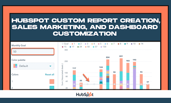 Gig Preview - Do hubspot custom report creation, sales marketing, and dashboard customization