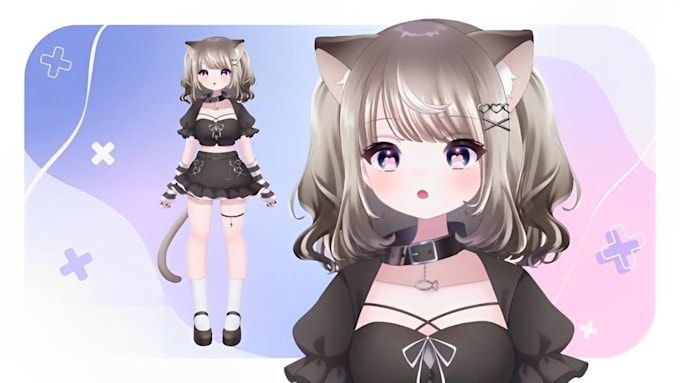 Gig Preview - Design and rig pro live2d vtuber model for vtuber studio