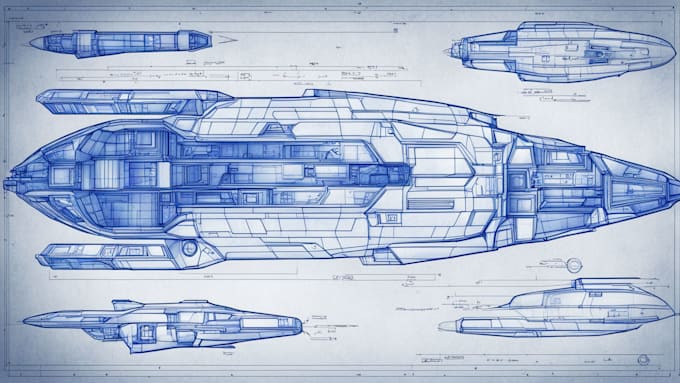 Gig Preview - Cerate concept art spaceship or vehicle design