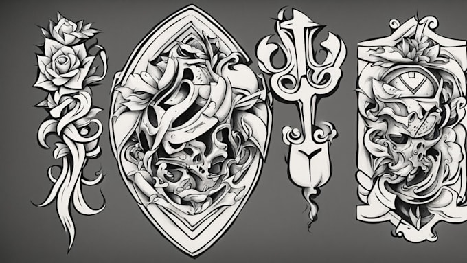 Gig Preview - Draw you old school tattoo designs