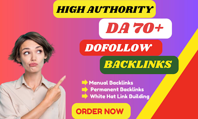 Gig Preview - Do 50 high da 70 plus profile backlink service