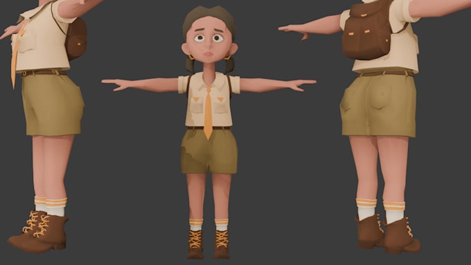 Bestseller - create high quality low poly 3d characters for your project