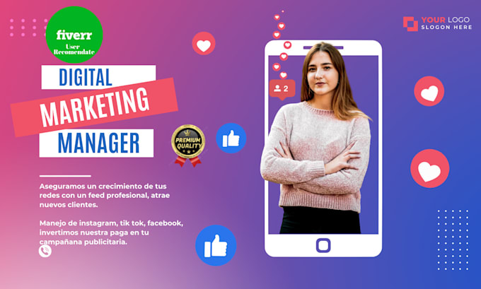 Gig Preview - Gestión profesional de redes sociales para impulsar tu marca, social manager pro