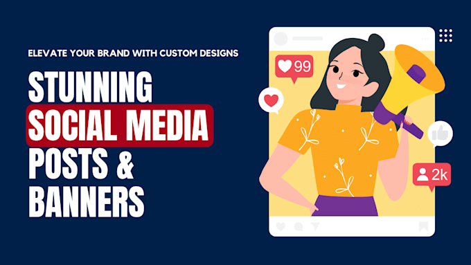 Gig Preview - Create eye catching social media posts and banners