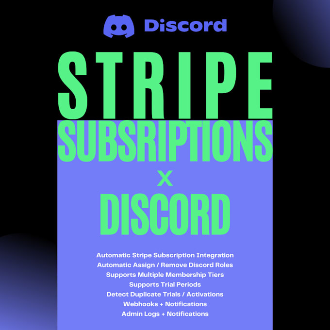 Gig Preview - Automate discord roles with stripe subscriptions