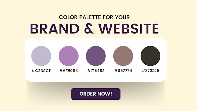 Gig Preview - Make a color palette for your brand and website