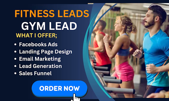 Gig Preview - Do fitness lead fitness gym website lead website and weight loss landing page