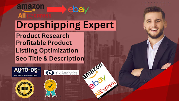 Gig Preview - Do amazon, and aliexpress to ebay dropshipping top listing