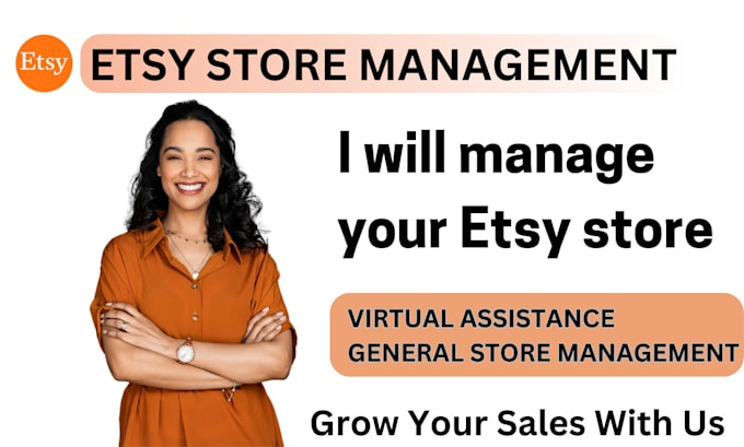 Gig Preview - Be your etsy store virtual assistant manage etsy shop promotion order management